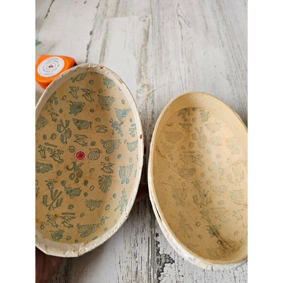 Vintage East West Germany Easter egg paper decor container set - Picture 10 of 10